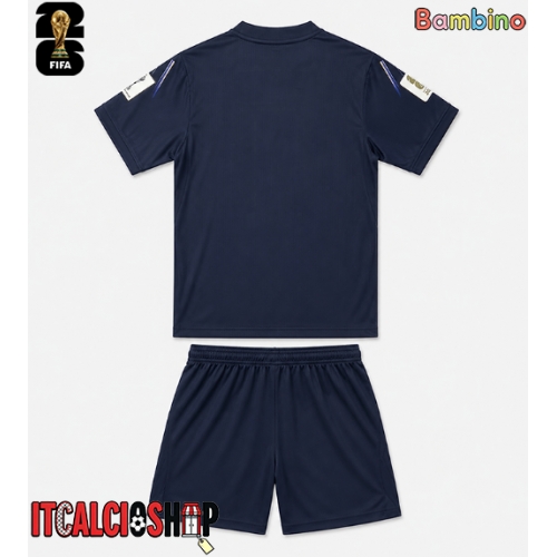 Uruguay Seconda Maglia Bambino Mondiali 2026 Manica Corta (+ Pantaloni corti)